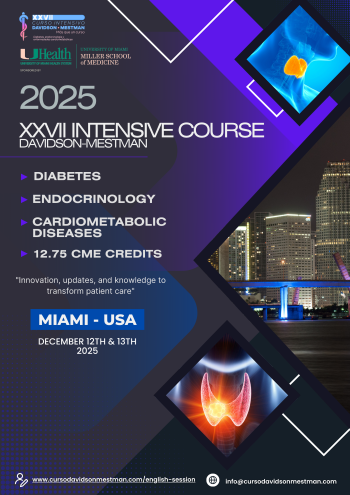 XXVII Curso Intensivo Davidson-Mestman, Diabetes, Endocrinology and Cardiometabolic Diseases Banner